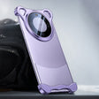 For Huawei Mate 60 Pro Frameless Metal Corner Pad Phone Case with Lens Film(Purple) - Huawei Cases by PMC TechLife | Online Shopping South Africa | PMC TechLife | Buy Now Pay Later Mobicred
