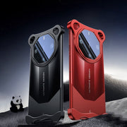 For Huawei Mate 60 RS Ultimate Frameless Metal Corner Pad Phone Case with Lens Film(Black)