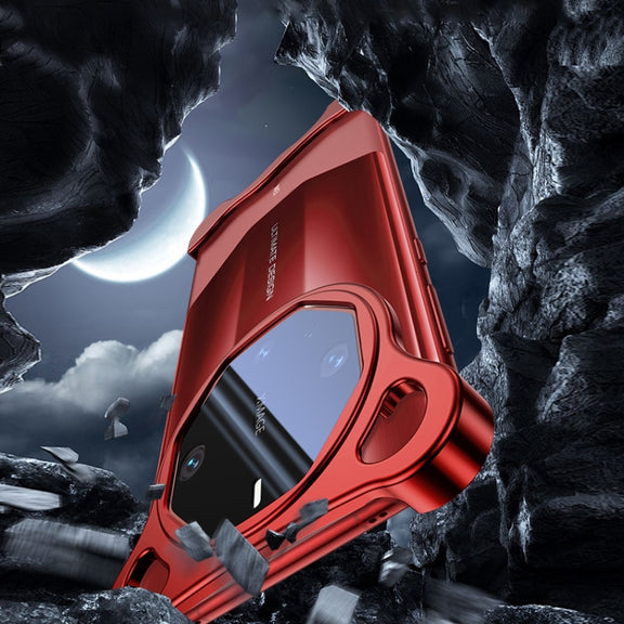 For Huawei Mate 60 RS Ultimate Frameless Metal Corner Pad Phone Case with Lens Film(Red)