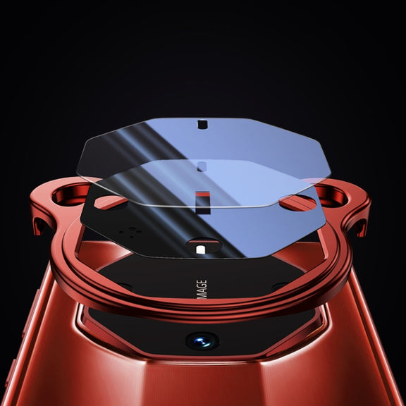 For Huawei Mate 60 RS Ultimate Frameless Metal Corner Pad Phone Case with Lens Film(Red)