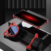 For Huawei Mate 60 RS Ultimate Frameless Metal Corner Pad Phone Case with Lens Film(Red)