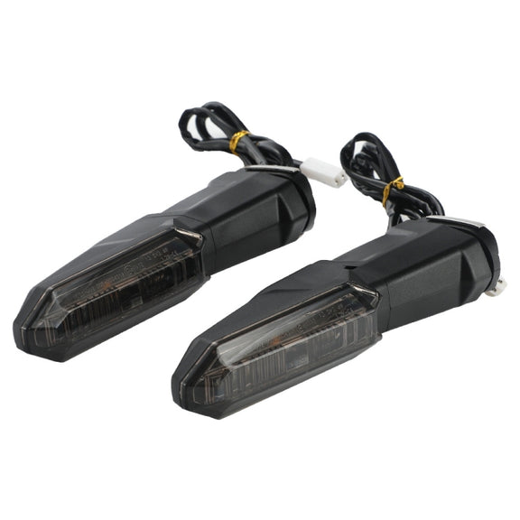 For Kawasaki Versys 650 Z1000R Motorcycles LED Turn Signal Light(Black)