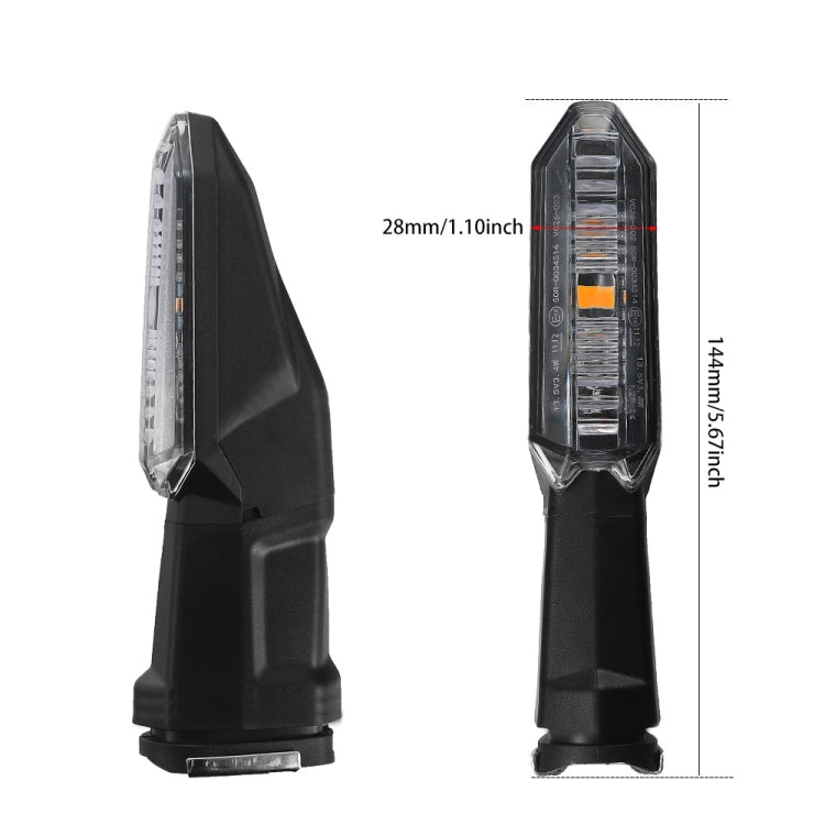 For Kawasaki Versys 650 Z1000R Motorcycles LED Turn Signal Light(Black) - Signal Lights by PMC TechLife | Online Shopping South Africa | PMC TechLife | Buy Now Pay Later Mobicred