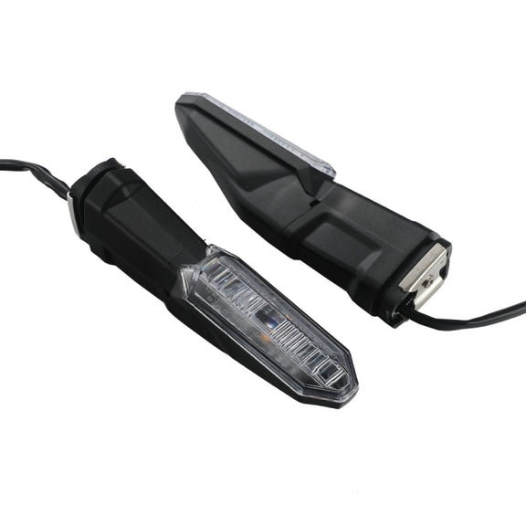 For Kawasaki Versys 650 Z1000R Motorcycles LED Turn Signal Light(Black)