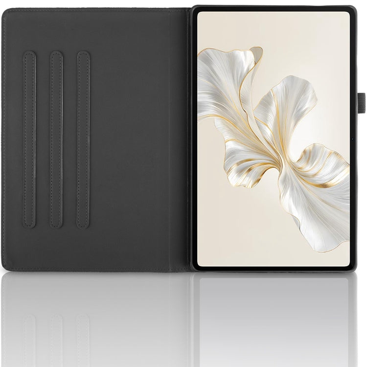 For Honor Pad 9 Tree Life Embossed Rotation Leather Tablet Case(Black) - Honor by PMC TechLife | Online Shopping South Africa | PMC TechLife | Buy Now Pay Later Mobicred