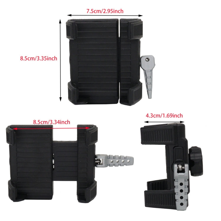 For Honda Gold Wing GL1800 F6B 2018-2024 Motorcycle Phone Navigation Holder(Black) - Holder by PMC TechLife | Online Shopping South Africa | PMC TechLife | Buy Now Pay Later Mobicred