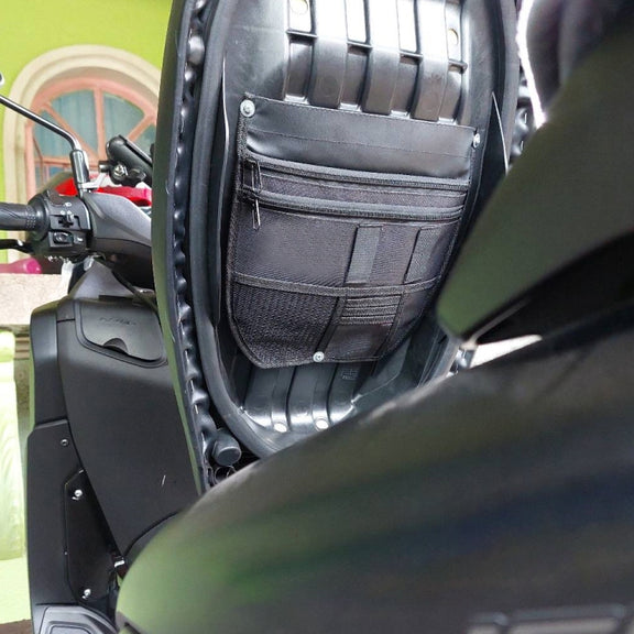 For Yamaha Nmax 155 Motorcycle Seat Storage Bag Tool Bag(Black)