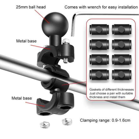 10 in 1 Crabs Selfie Stick Motorcycle Clamps Handlebar Fixed Mount