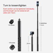 3 in 1 U-Type Mount Selfie Stick Motorcycle Clamps Handlebar Fixed Mount