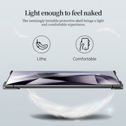 For Samsung Galaxy S24 Ultra 5G Frameless Metal Corner Pad Phone Case with Lens Film(Purple)