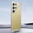 For Samsung Galaxy S23 Ultra 5G Frameless Metal Corner Pad Phone Case with Lens Film(Silver) - Galaxy S23 Ultra 5G Cases by PMC TechLife | Online Shopping South Africa | PMC TechLife | Buy Now Pay Later Mobicred