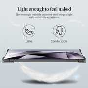 For Samsung Galaxy S25 Ultra 5G Frameless Metal Corner Pad Phone Case with Lens Film(Purple)