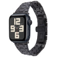 For Apple Watch SE 2023 40mm Double T Stainless Steel Watch Band(Black) - Watch Bands by PMC TechLife | Online Shopping South Africa | PMC TechLife