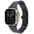 For Apple Watch Ultra 2 49mm Double T Stainless Steel Watch Band(Black) - Watch Bands by PMC TechLife | Online Shopping South Africa | PMC TechLife