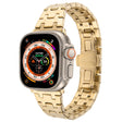 For Apple Watch Ultra 49mm Double T Stainless Steel Watch Band(Gold) - Watch Bands by PMC TechLife | Online Shopping South Africa | PMC TechLife