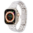 For Apple Watch Ultra 49mm Double T Stainless Steel Watch Band(Starlight) - Watch Bands by PMC TechLife | Online Shopping South Africa | PMC TechLife