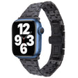 For Apple Watch Series 7 45mm Double T Stainless Steel Watch Band(Black) - Watch Bands by PMC TechLife | Online Shopping South Africa | PMC TechLife | Buy Now Pay Later Mobicred