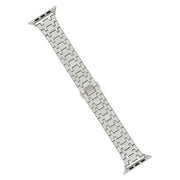For Apple Watch Series 7 45mm Double T Stainless Steel Watch Band(Starlight)