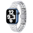 For Apple Watch Series 7 45mm Double T Stainless Steel Watch Band(Silver) - Watch Bands by PMC TechLife | Online Shopping South Africa | PMC TechLife