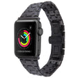 For Apple Watch Series 2 42mm Double T Stainless Steel Watch Band(Black) - Watch Bands by PMC TechLife | Online Shopping South Africa | PMC TechLife | Buy Now Pay Later Mobicred