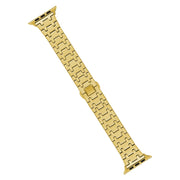 For Apple Watch 38mm Double T Stainless Steel Watch Band(Gold)