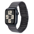For Apple Watch SE 2023 44mm Bamboo Stainless Steel Magnetic Watch Band(Black) - free shipping - PMc TechLife - Order now!