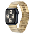For Apple Watch SE 2023 44mm Bamboo Stainless Steel Magnetic Watch Band(Gold) - free shipping - PMC TechLife - Order now!