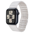 For Apple Watch SE 2023 44mm Bamboo Stainless Steel Magnetic Watch Band(Starlight) - free shipping - PMC TechLife - Order now!