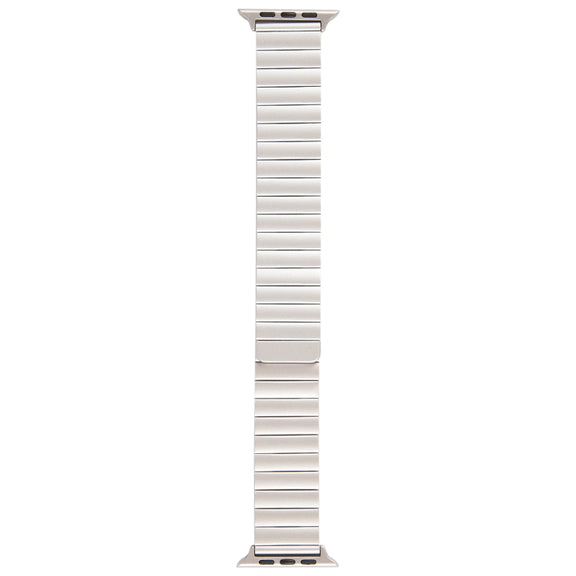 For Apple Watch SE 2023 44mm Bamboo Stainless Steel Magnetic Watch Band(Starlight)