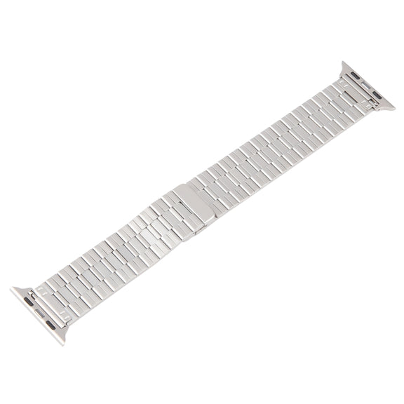 For Apple Watch SE 2023 44mm Bamboo Stainless Steel Magnetic Watch Band(Starlight)