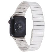 For Apple Watch SE 2023 44mm Bamboo Stainless Steel Magnetic Watch Band(Starlight)