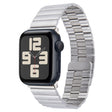 For Apple Watch SE 2023 40mm Bamboo Stainless Steel Magnetic Watch Band(Sliver) - free shipping - PMC TechLife - Order now!