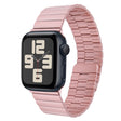 For Apple Watch SE 2023 40mm Bamboo Stainless Steel Magnetic Watch Band(Pink) - free shipping - PMC TechLife - Order now!