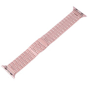 For Apple Watch SE 2023 40mm Bamboo Stainless Steel Magnetic Watch Band(Pink)