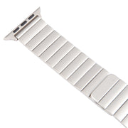 For Apple Watch SE 2023 40mm Bamboo Stainless Steel Magnetic Watch Band(Starlight)