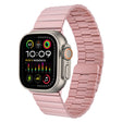 For Apple Watch Ultra 2 49mm Bamboo Stainless Steel Magnetic Watch Band(Pink) - free shipping - PMC TechLife - Order now!