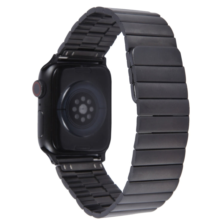 For Apple Watch Series 9 45mm Bamboo Stainless Steel Magnetic Watch Band(Black) - free shipping - PMC TechLife - Order now!