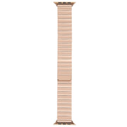 For Apple Watch Series 9 41mm Bamboo Stainless Steel Magnetic Watch Band(Rose Gold)
