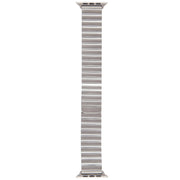 For Apple Watch Series 9 41mm Bamboo Stainless Steel Magnetic Watch Band(Sliver)