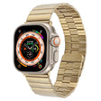 For Apple Watch Ultra 49mm Bamboo Stainless Steel Magnetic Watch Band(Gold) - free shipping - PMC TechLife - Order now!