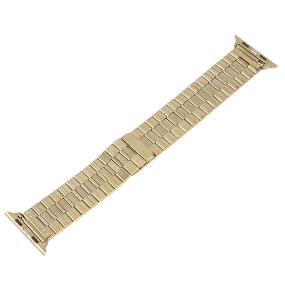 For Apple Watch Ultra 49mm Bamboo Stainless Steel Magnetic Watch Band(Gold)