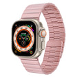 For Apple Watch Ultra 49mm Bamboo Stainless Steel Magnetic Watch Band(Pink) - free shipping - PMC TechLife - Order now!