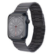 For Apple Watch Series 8 45mm Bamboo Stainless Steel Magnetic Watch Band(Black) - free shipping - PMC TechLife - Order now!