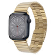 For Apple Watch Series 8 45mm Bamboo Stainless Steel Magnetic Watch Band(Gold) - free shipping - PMC TechLife - Order now!