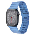 For Apple Watch Series 8 45mm Bamboo Stainless Steel Magnetic Watch Band(Blue) - free shipping - PMC TechLife - Order now!