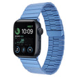 For Apple Watch SE 2022 40mm Bamboo Stainless Steel Magnetic Watch Band(Blue) - free shipping - PMC TechLife - Order now!