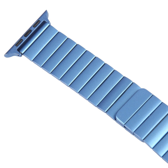 For Apple Watch SE 2022 40mm Bamboo Stainless Steel Magnetic Watch Band(Blue)
