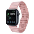 For Apple Watch SE 2022 44mm Bamboo Stainless Steel Magnetic Watch Band(Pink) - free shipping - PMC TechLife - Order now!