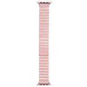 For Apple Watch SE 2022 44mm Bamboo Stainless Steel Magnetic Watch Band(Pink)