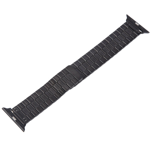 For Apple Watch SE 40mm Bamboo Stainless Steel Magnetic Watch Band(Black)